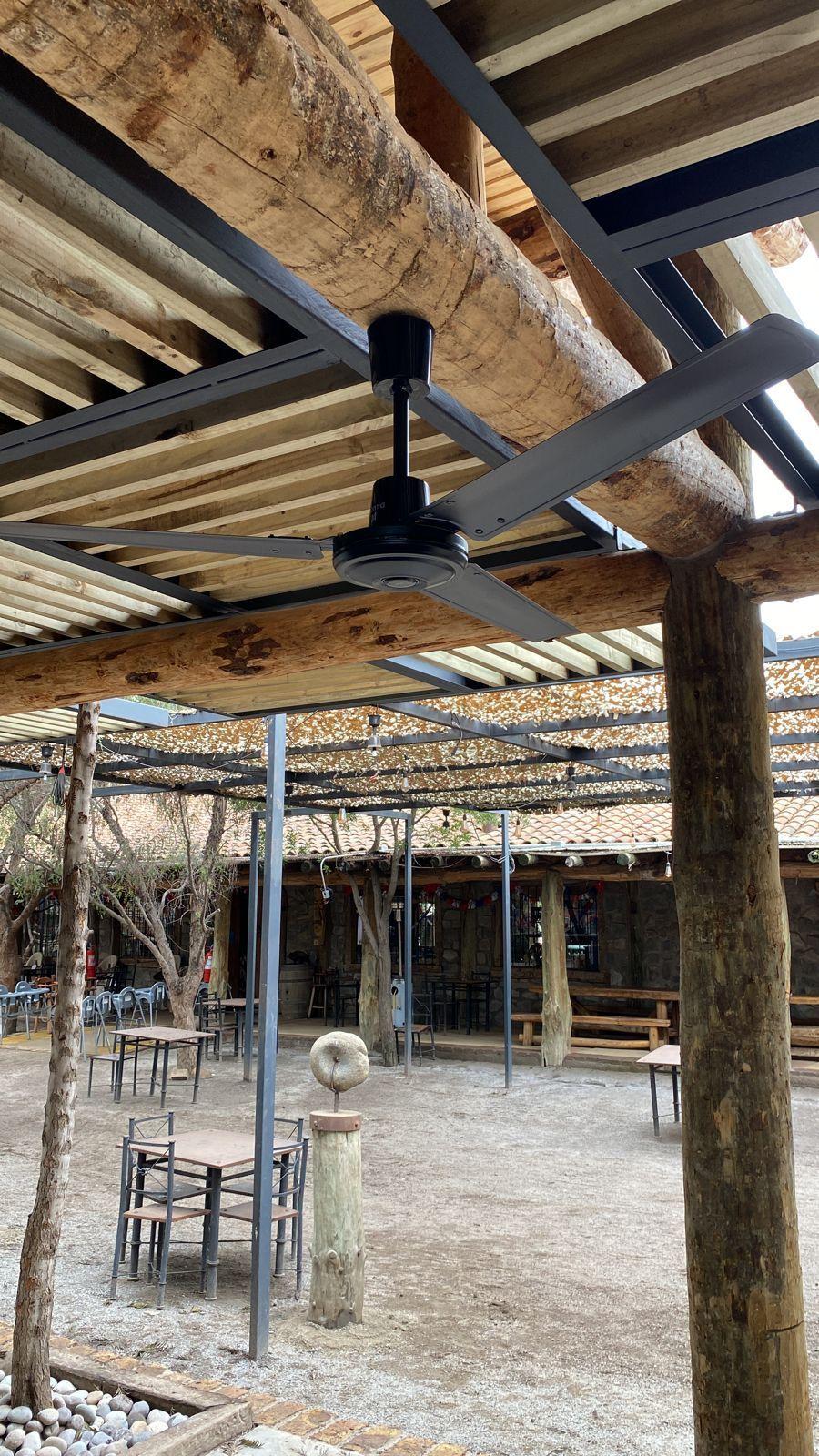 Ventilador de Techo DILUCO Negro Mate 1420mm diámetro-2