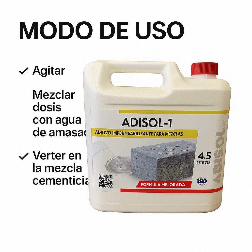Adisol 1 Aditivo Hidr fugo L quido para Mezclas Cementicias-2
