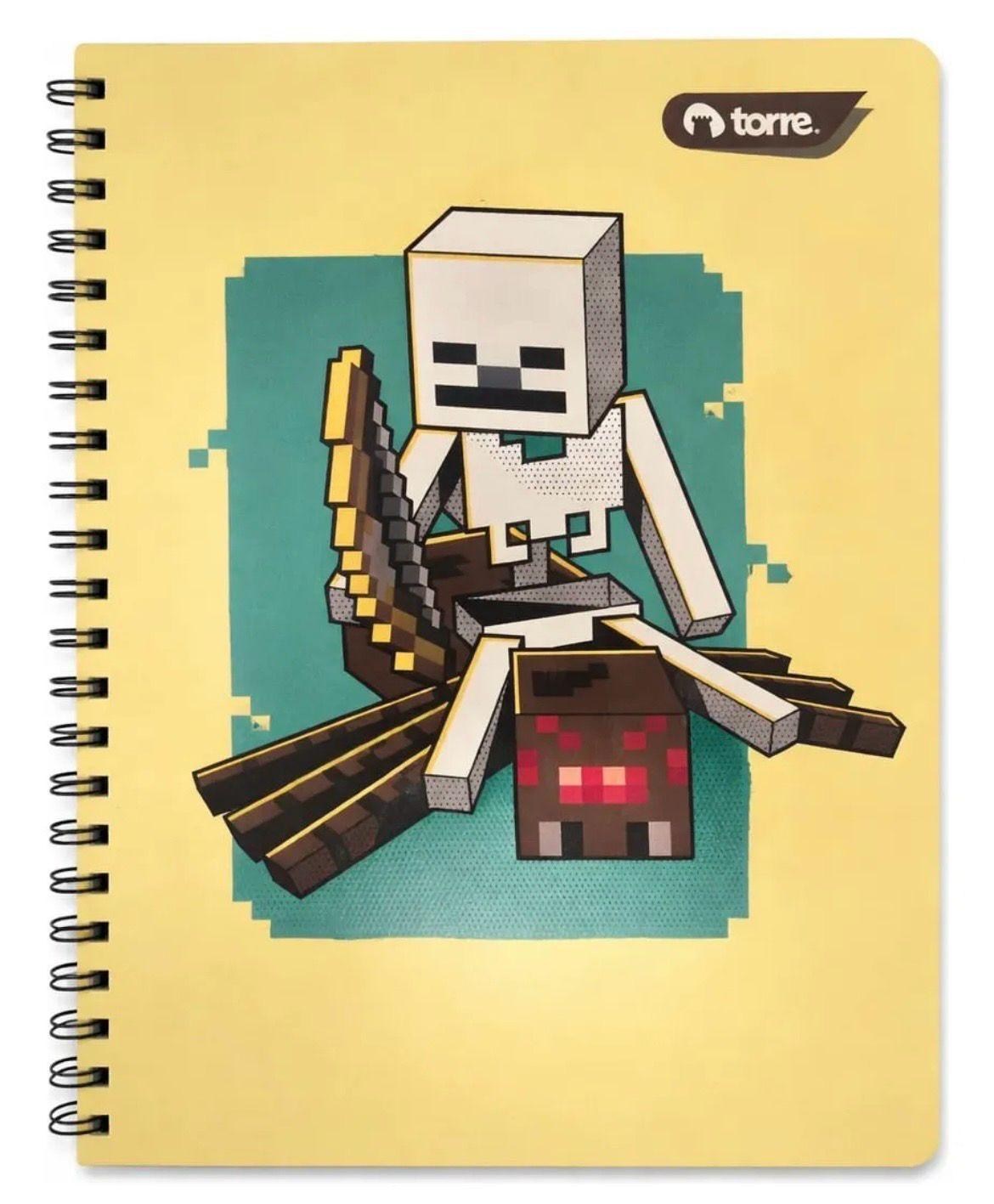 pack 5 cuadernos Minecraft 100 hojas universitario-2
