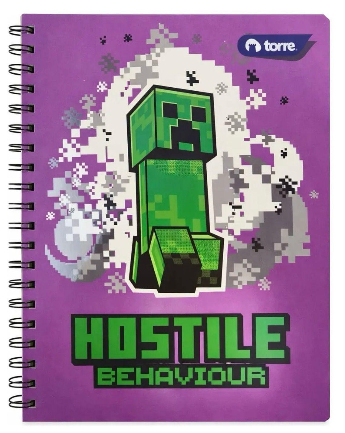 pack 5 cuadernos Minecraft 100 hojas universitario-4