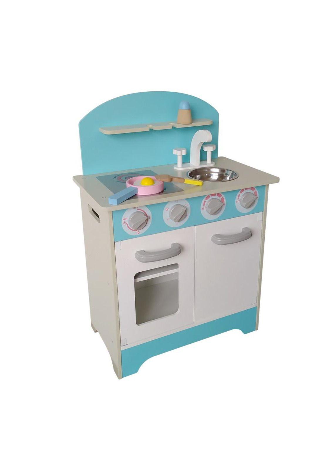 COCINA DE MADERA GAMEPOWER CELESTE CON ACCESORIOS-0