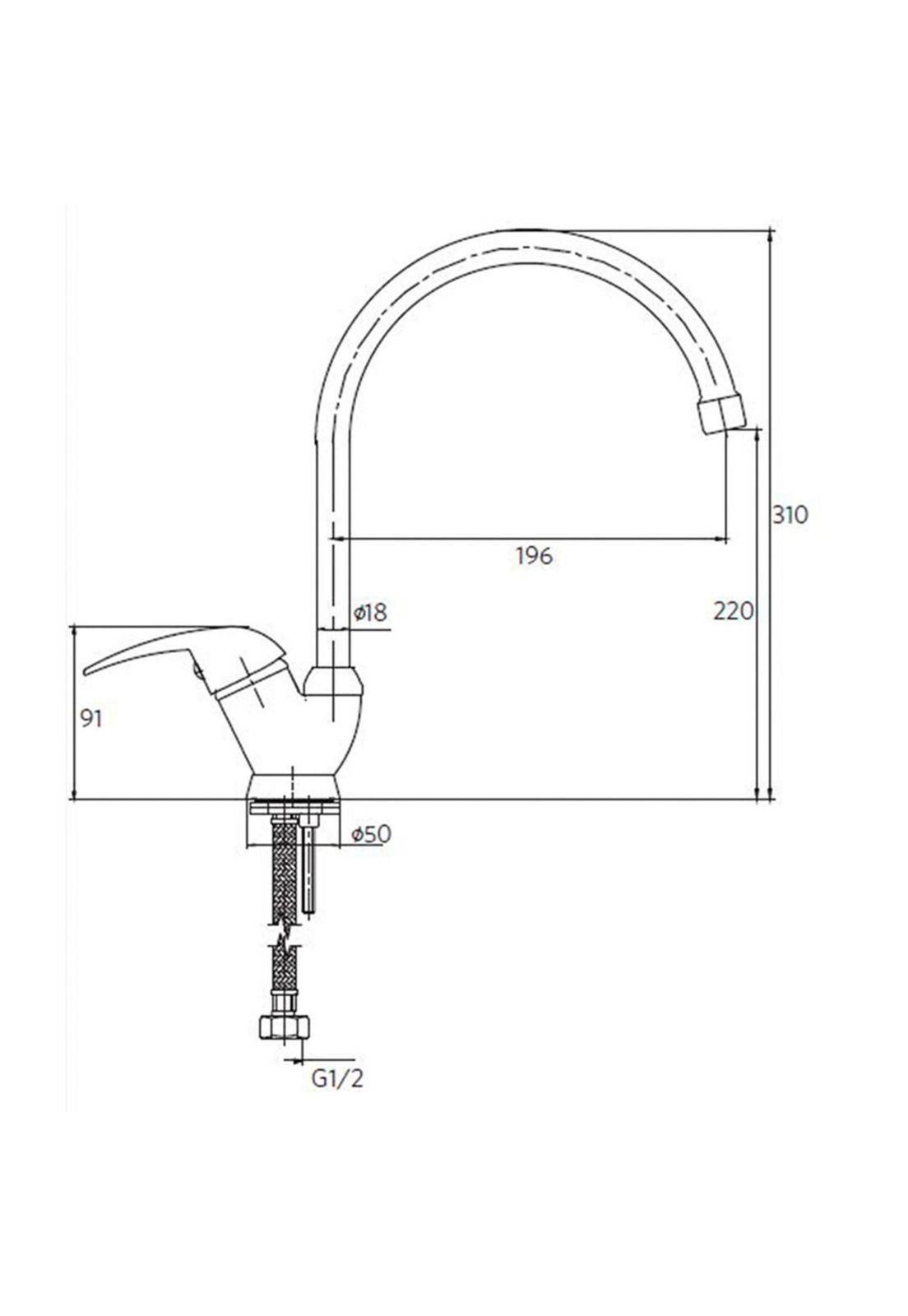 Monomando Lavaplatos Vertical Verena-1