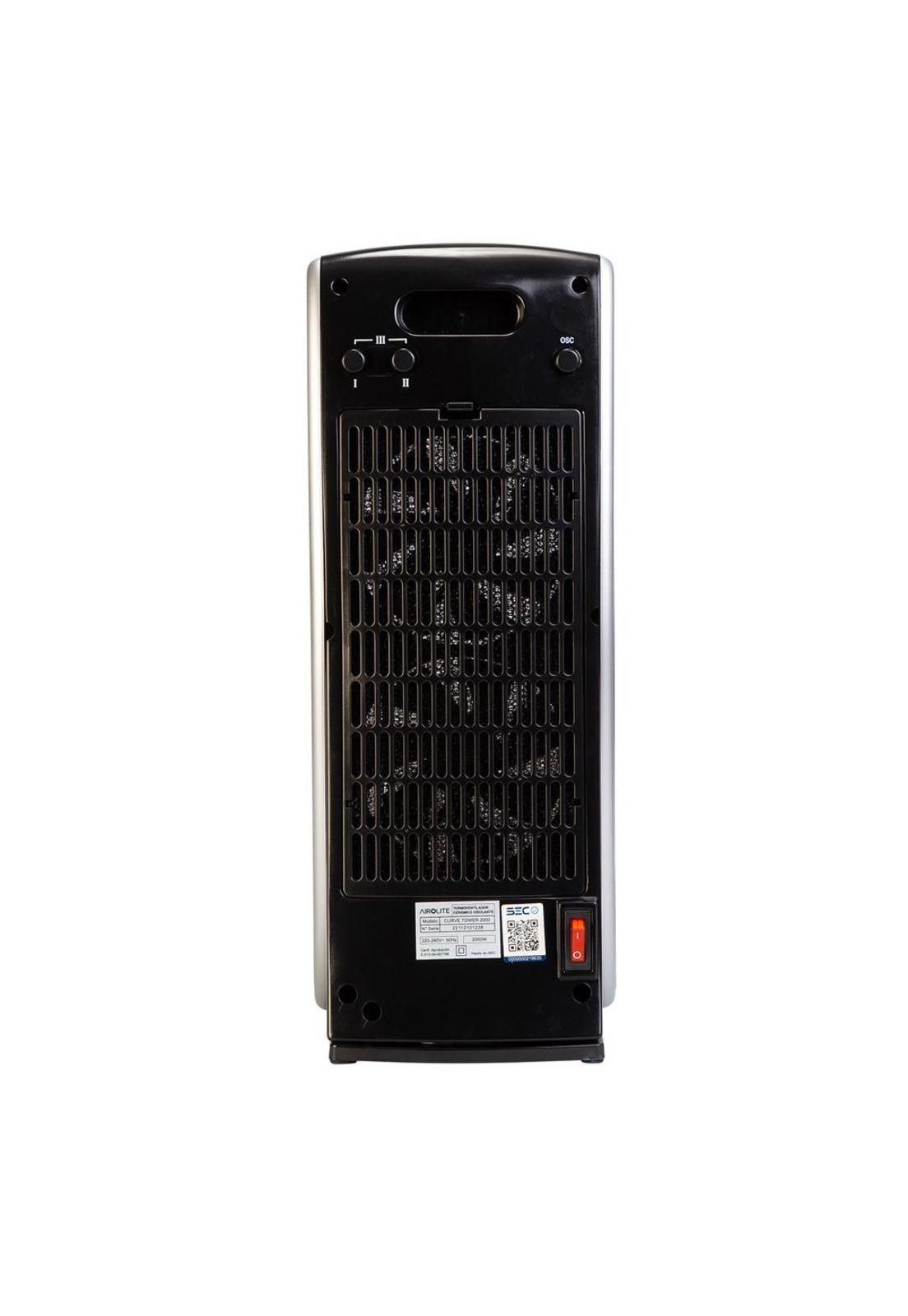 Termoventilador Vertical Cerámico Oscilante Curve Tower-8