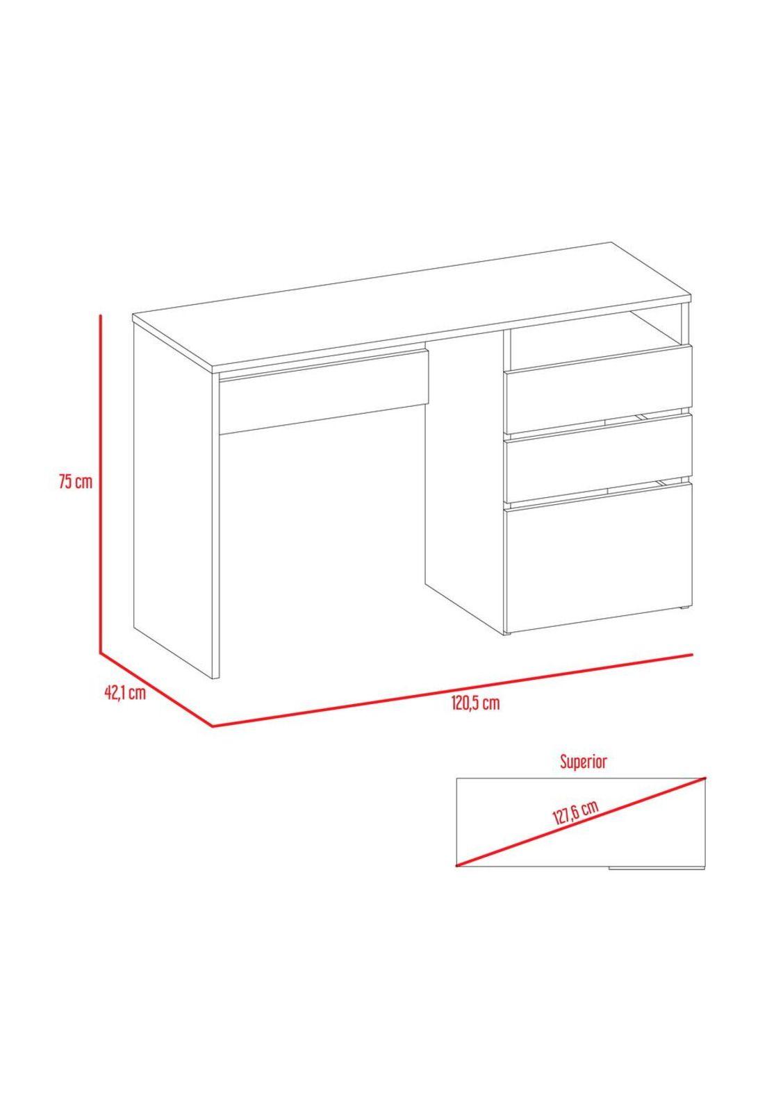 COMBO OFFICE 28 ESCRITORIO + REPISA - HABANO-3