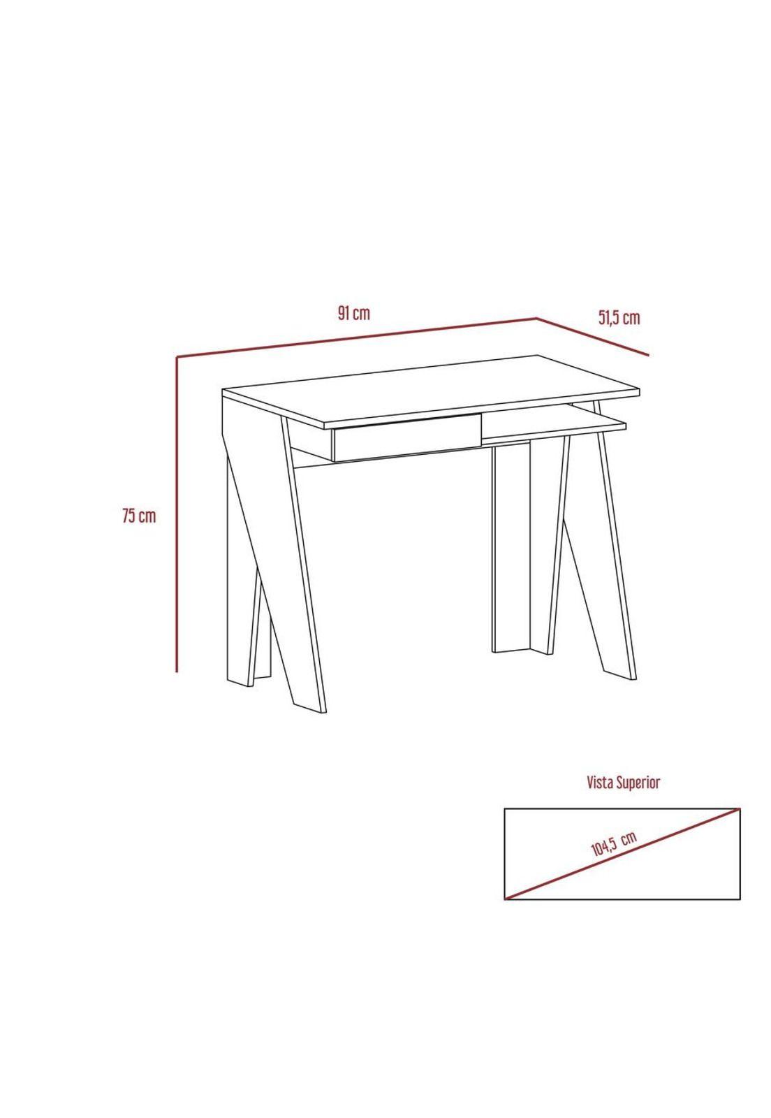 ESCRITORIO + GABINETE NOTE - BLANCO HG / MIEL-3
