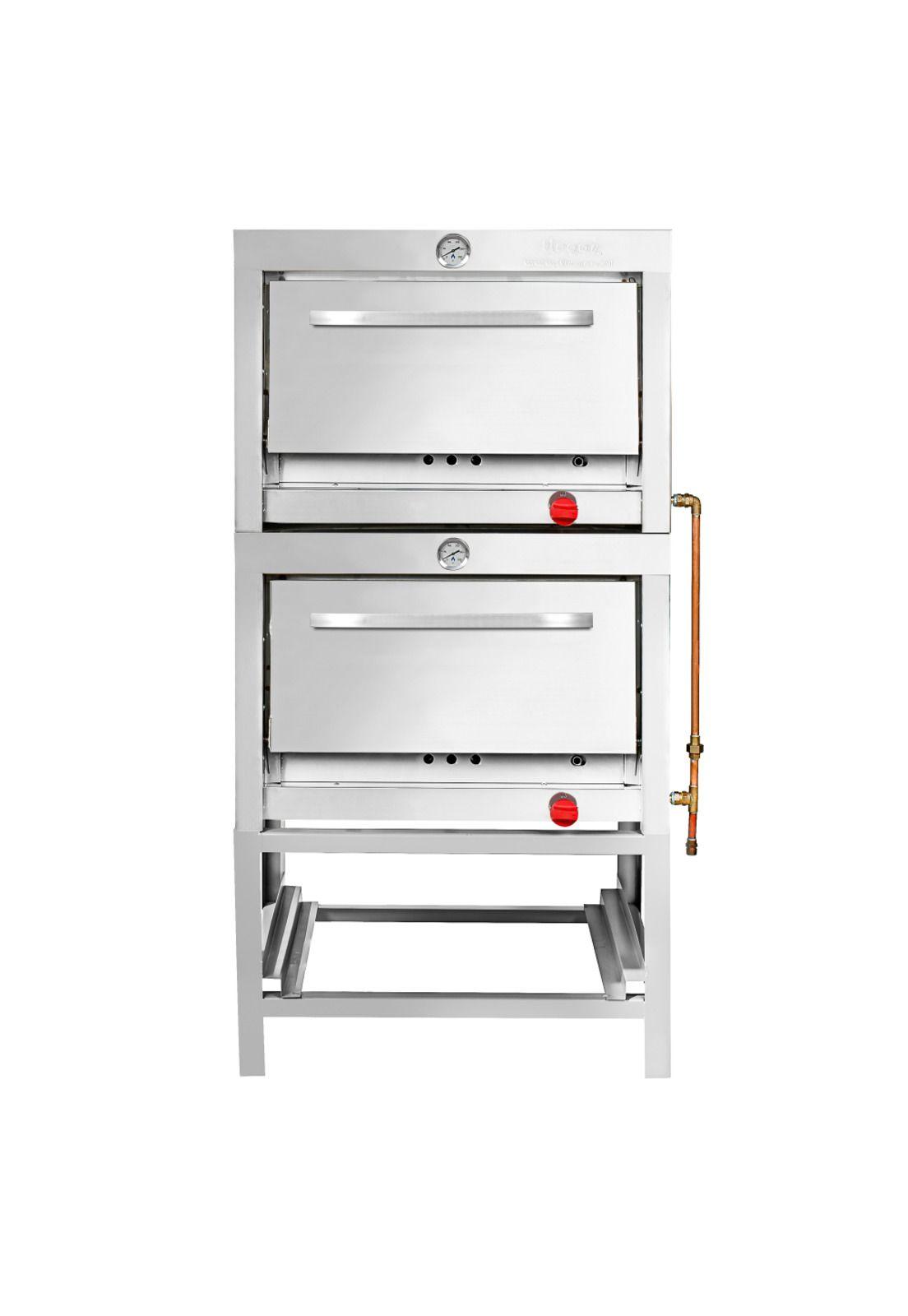 Horno 2 cámaras Inoxidable 58x65_GLP Ticgas-1