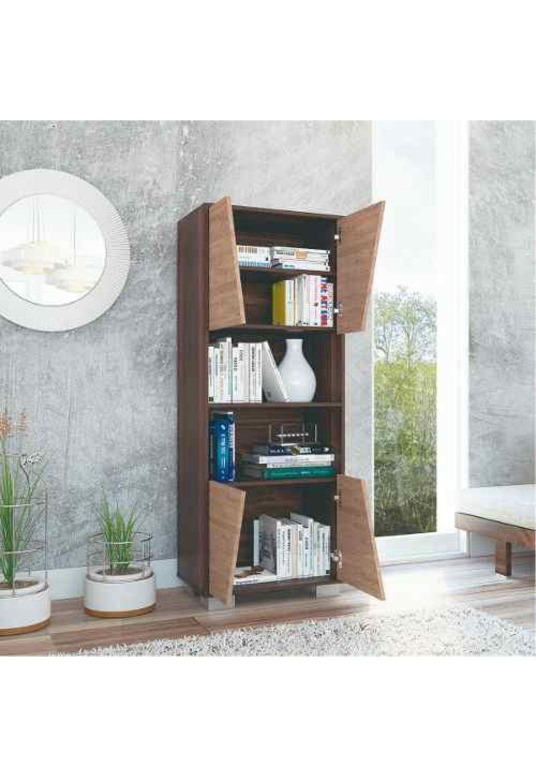 Biblioteca Habano/miel 154x60x38cm - Tuhome-4