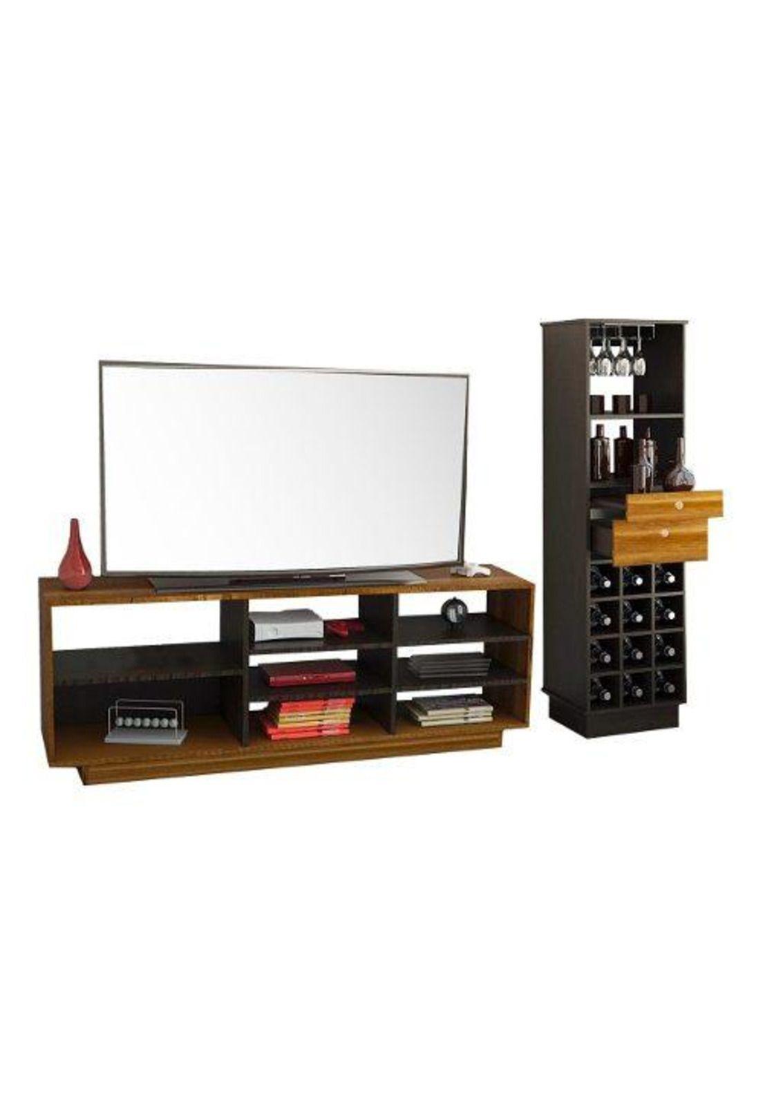 Set Rack Tv + Bar Wengue- Tuhome-0