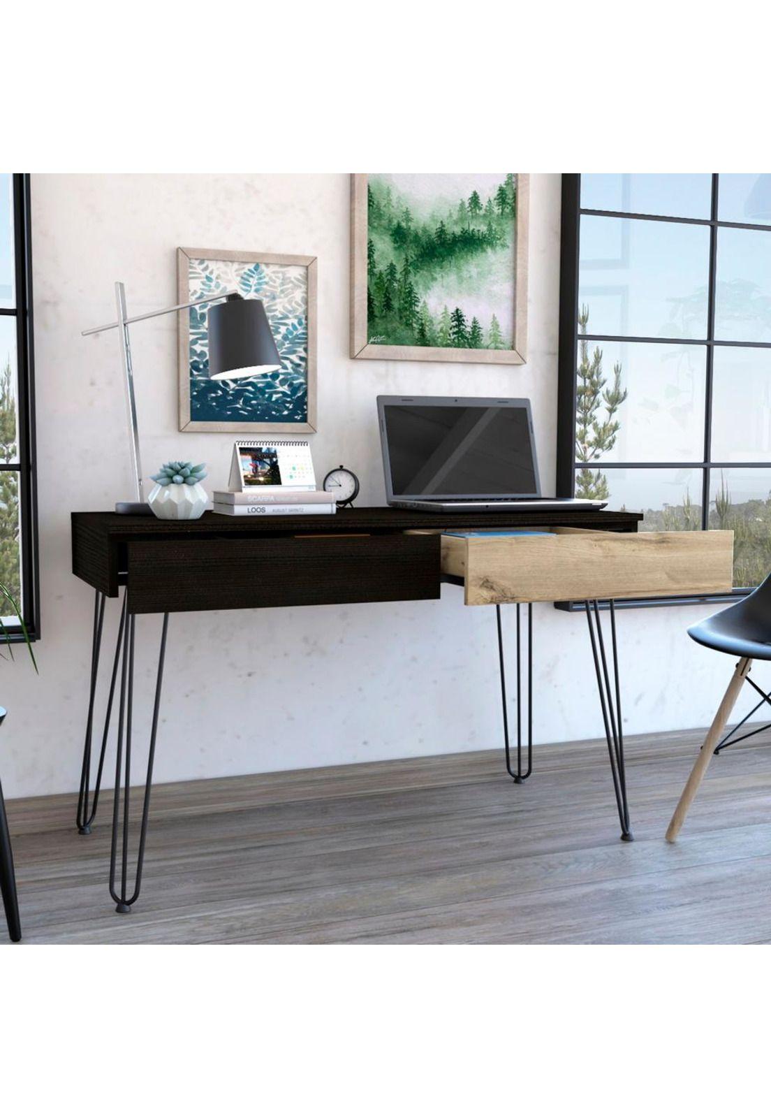 ESCRITORIO STAMFORD 2 CAJONES - WENGUE/DUNA-0