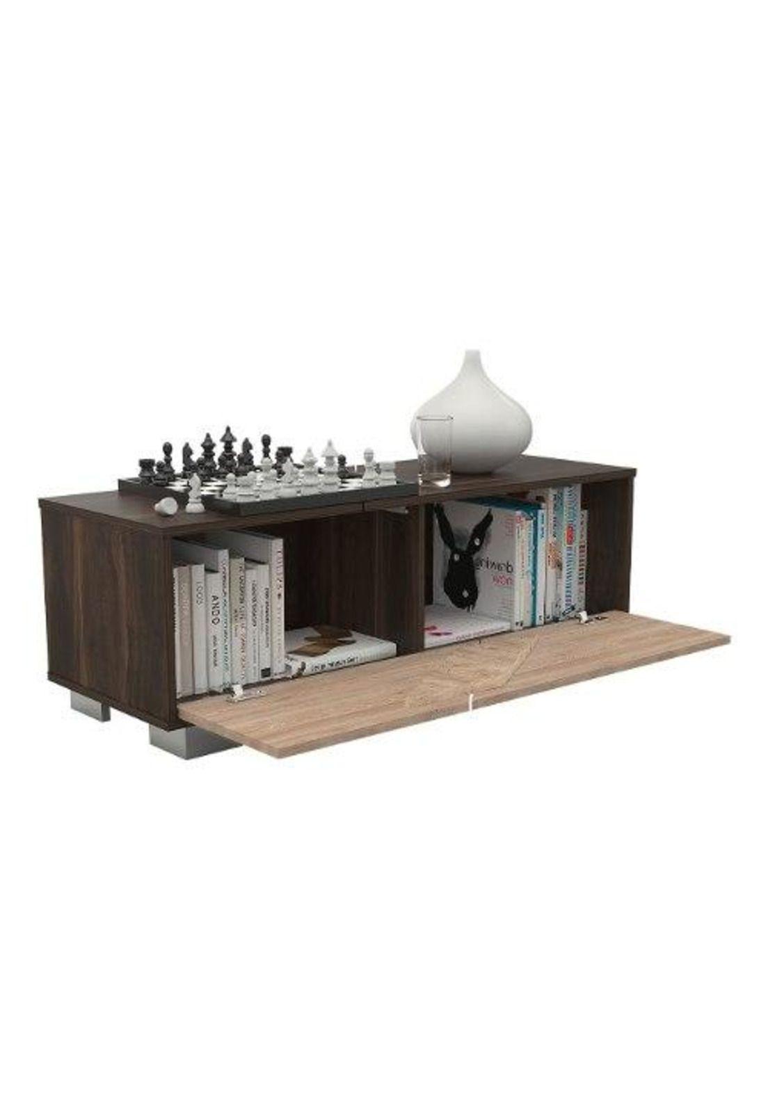 Mesa Centro Café Oscuro/miel 36x104x38. Tuhome-0