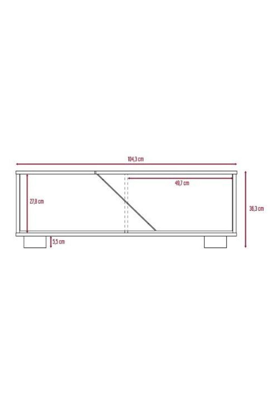 Mesa Centro Café Oscuro/miel 36x104x38. Tuhome-4