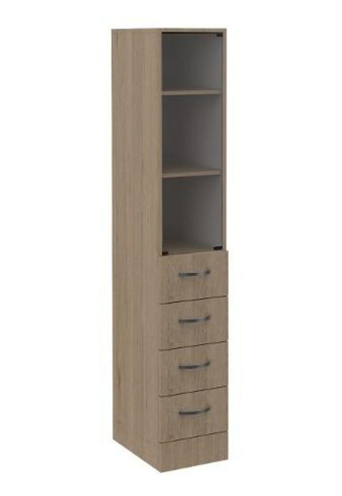 Torre Baño Vanguard Rovere / Blanco 174x30x45cm Tuhome-3