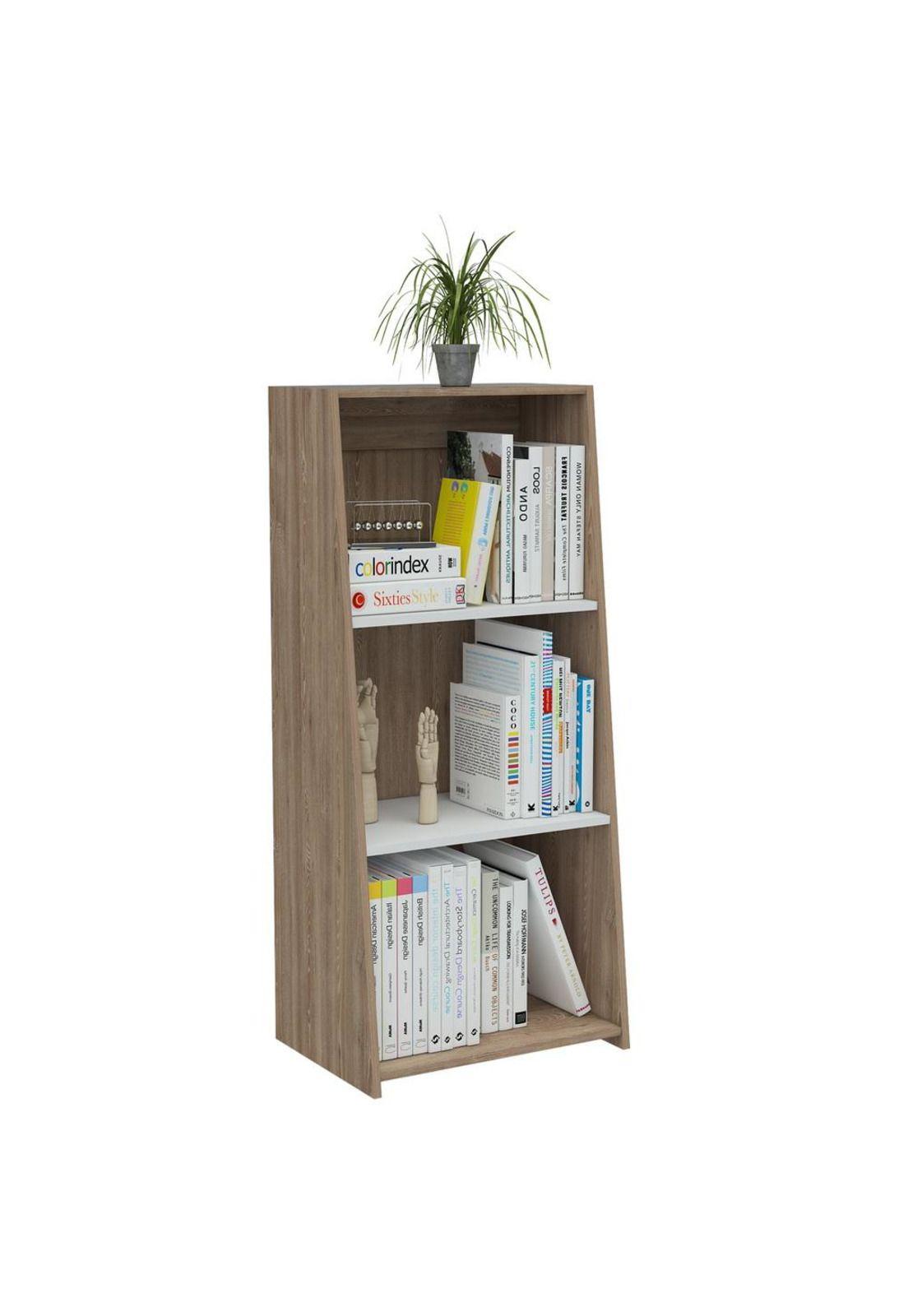 BIBLIOTECA NOTE 1,20 - BLANCO HG / MIEL-0