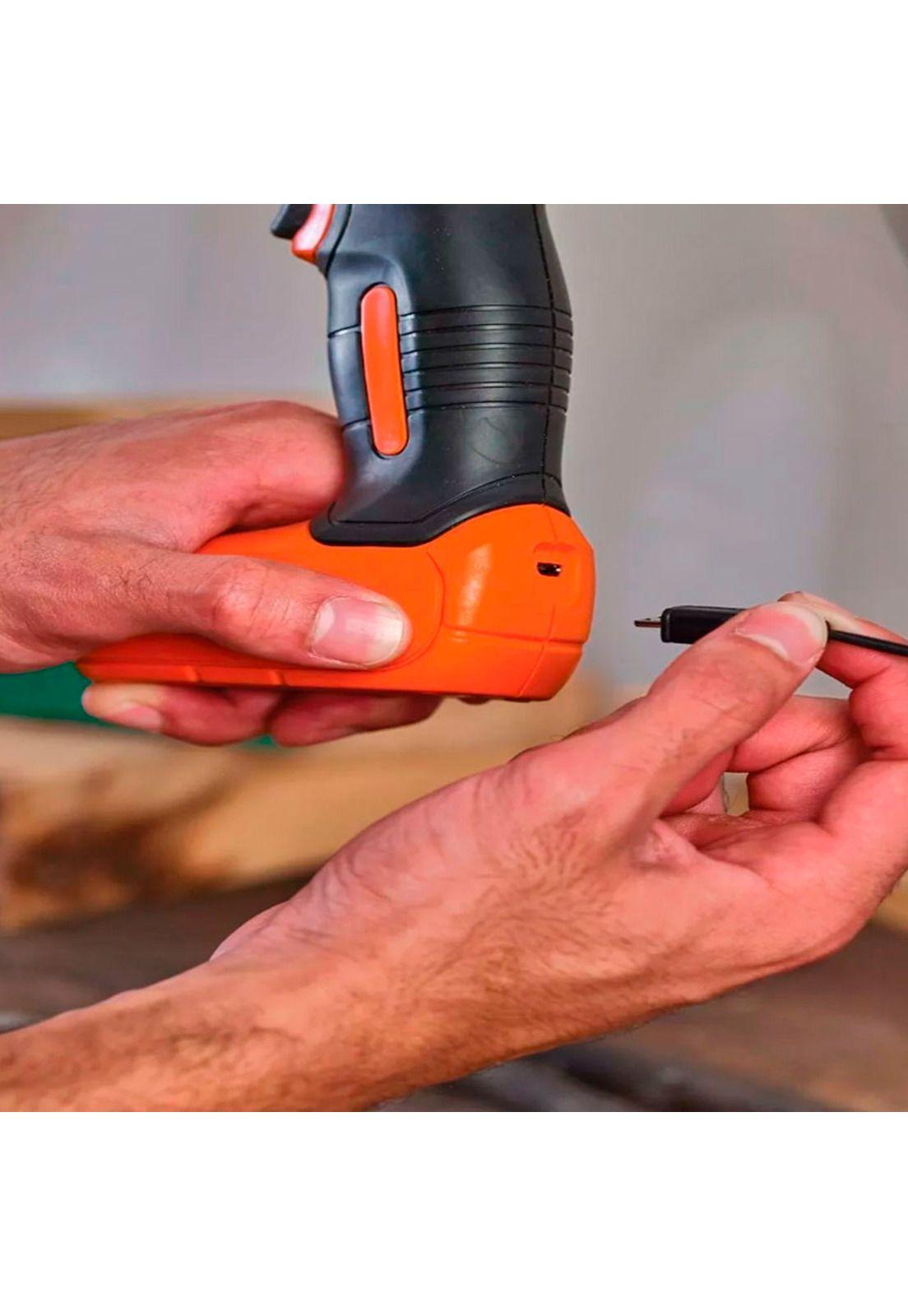 Taladro Atornillador 8V ION-LITIO + Sierra Caladora LD008-KS501 Black And Decker-4