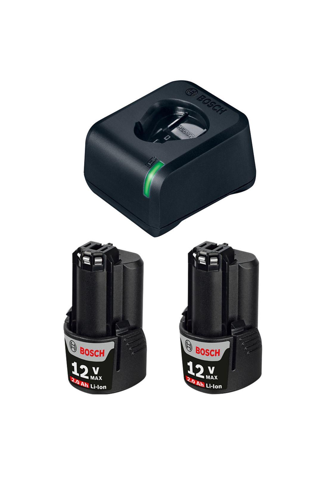 Kit Básico 2 Baterías 12V 2,0 Ah + Cargador GAL 12V-20 Bivolt - Bosch-0