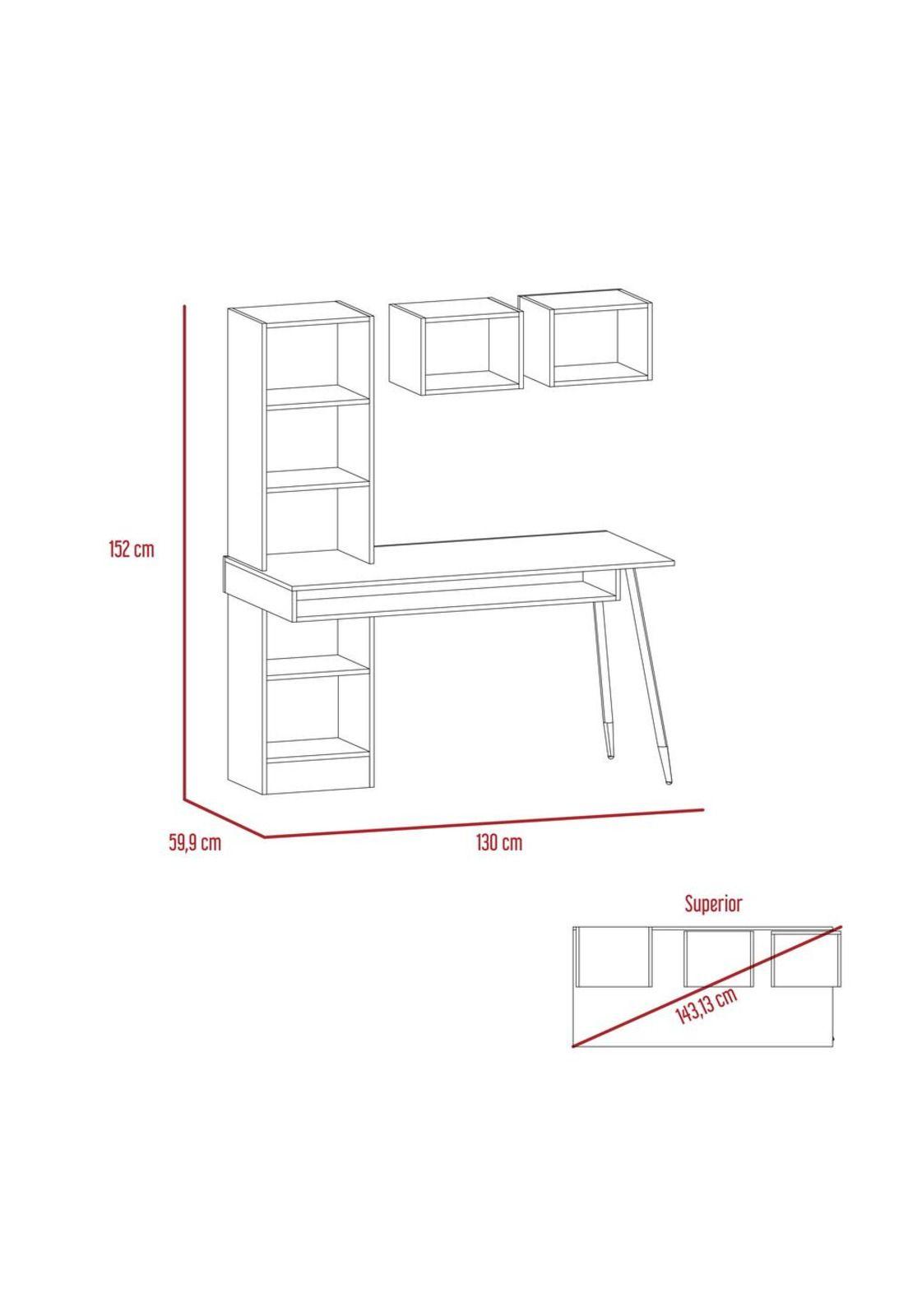 ESCRITORIO BRUNATTI 130 DUNA / WENGUE - TUHOME-2