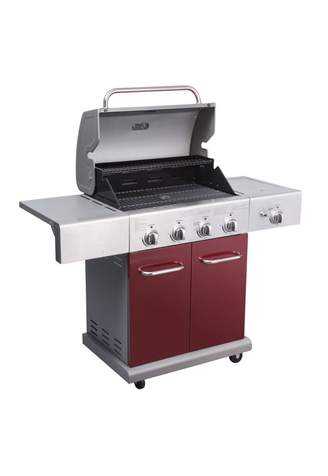 Parrilla Gas Texas Roja 4Q + Ql Infrarrojo Bbq401Gcir Bbq Grill-2