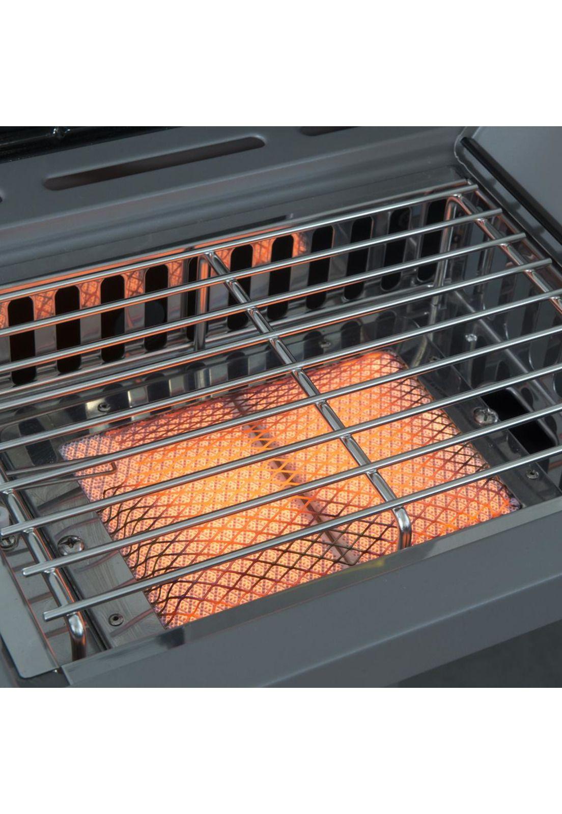 Parrilla Gas Texas Roja 4Q + Ql Infrarrojo Bbq401Gcir Bbq Grill-9