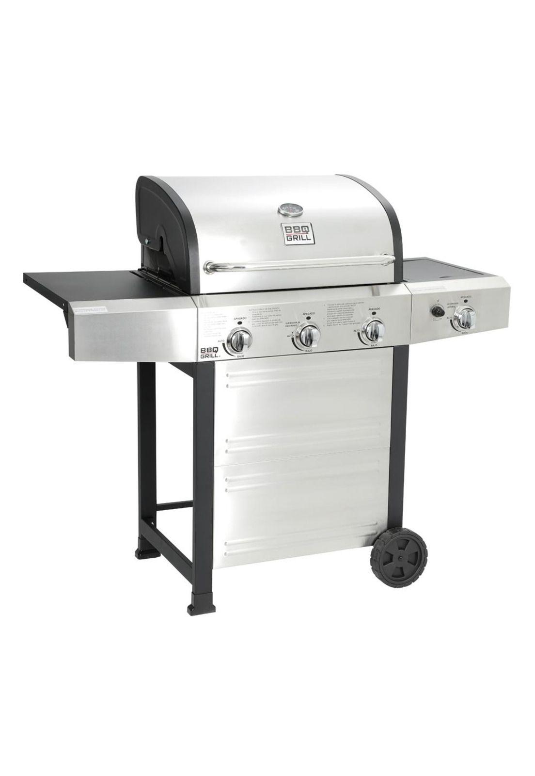 Parrilla Gas Michigan Inox 3Q + Ql Bbq304Gcinox Bbq Grill-0