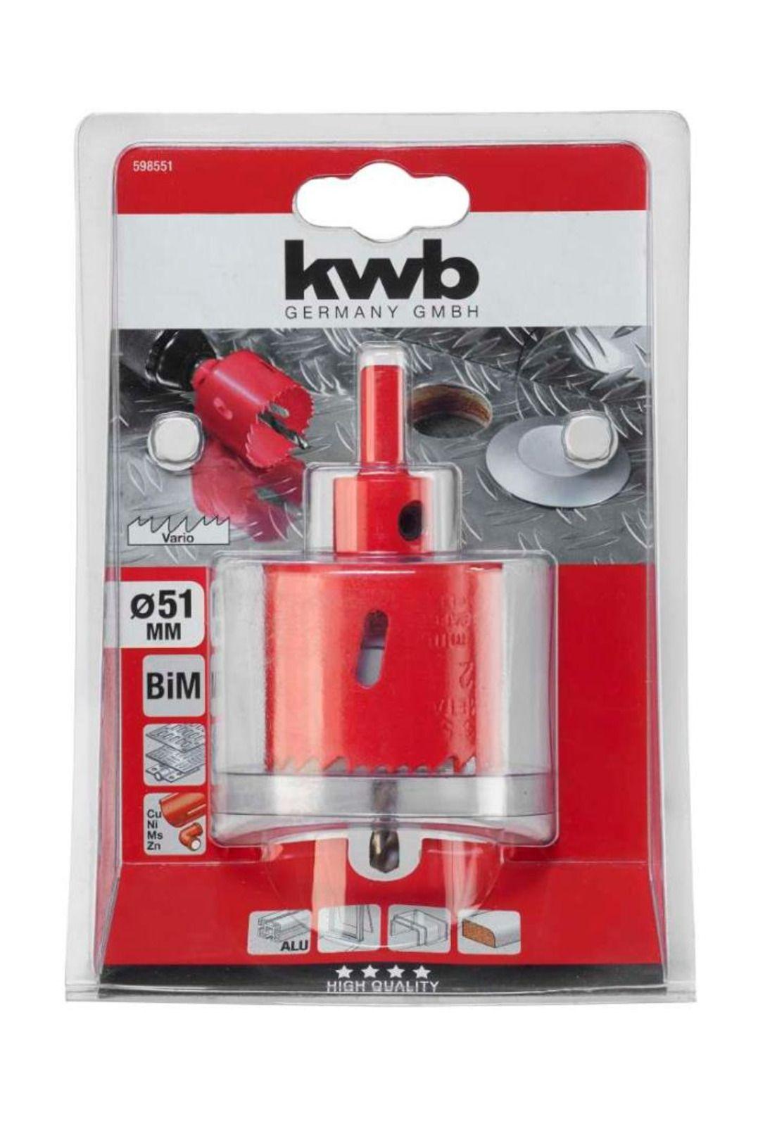 Sierra copa bimetalica 51mm / Rojo-0