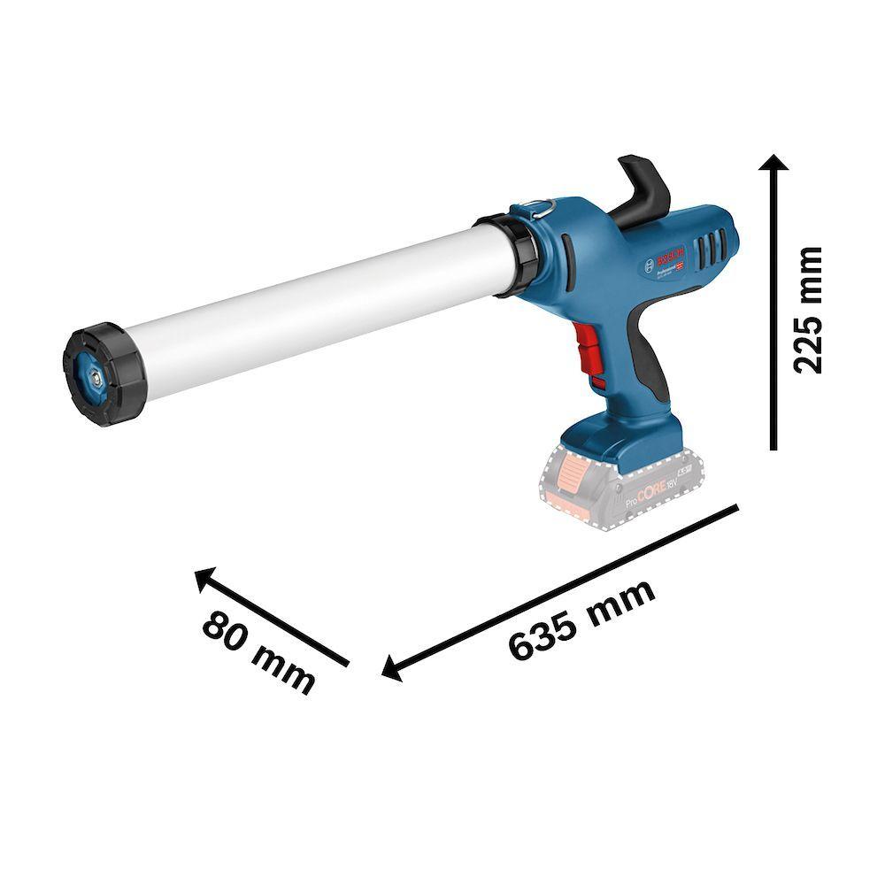 Pistola de Silicona Inalámbrico Bosch GCG 18V-600 Baretool Bosch-1