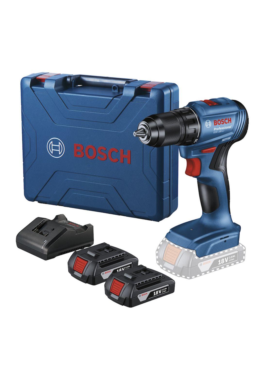 Taladro Atornillador 18V Gsr 185-Li + 2Baterias + Cargador Bosch-0