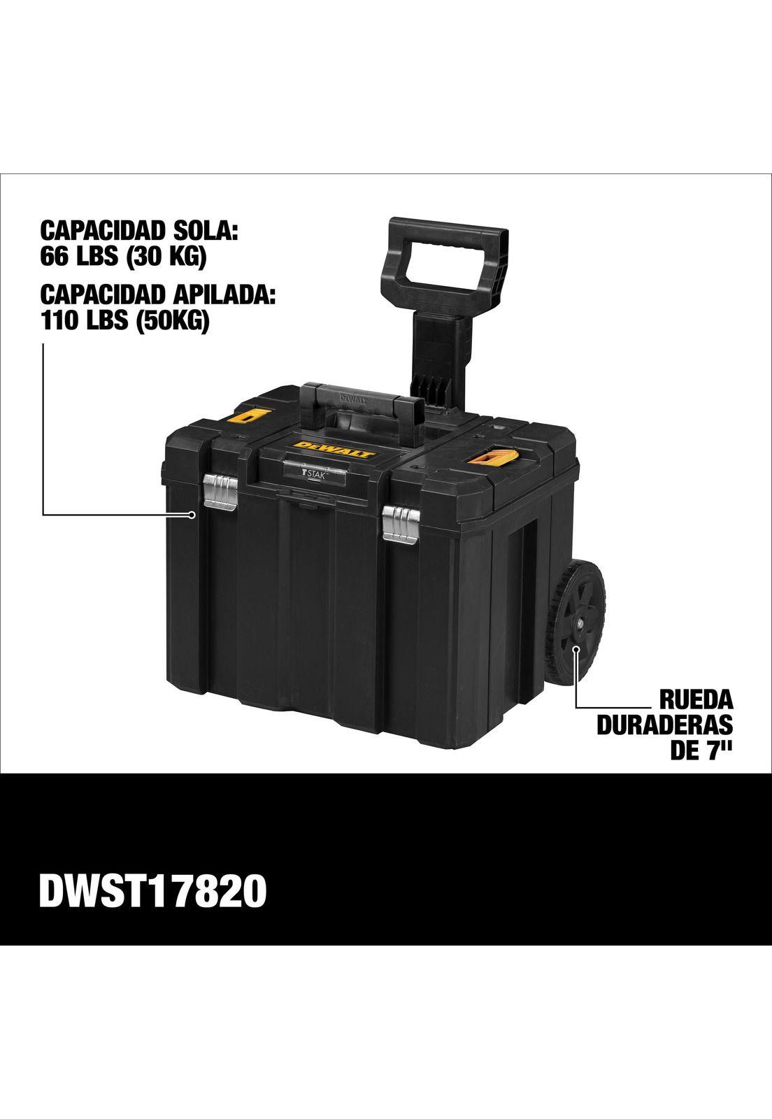 Caja Profunda Móvil 50kg Tstak Dewalt Dwst17820-3