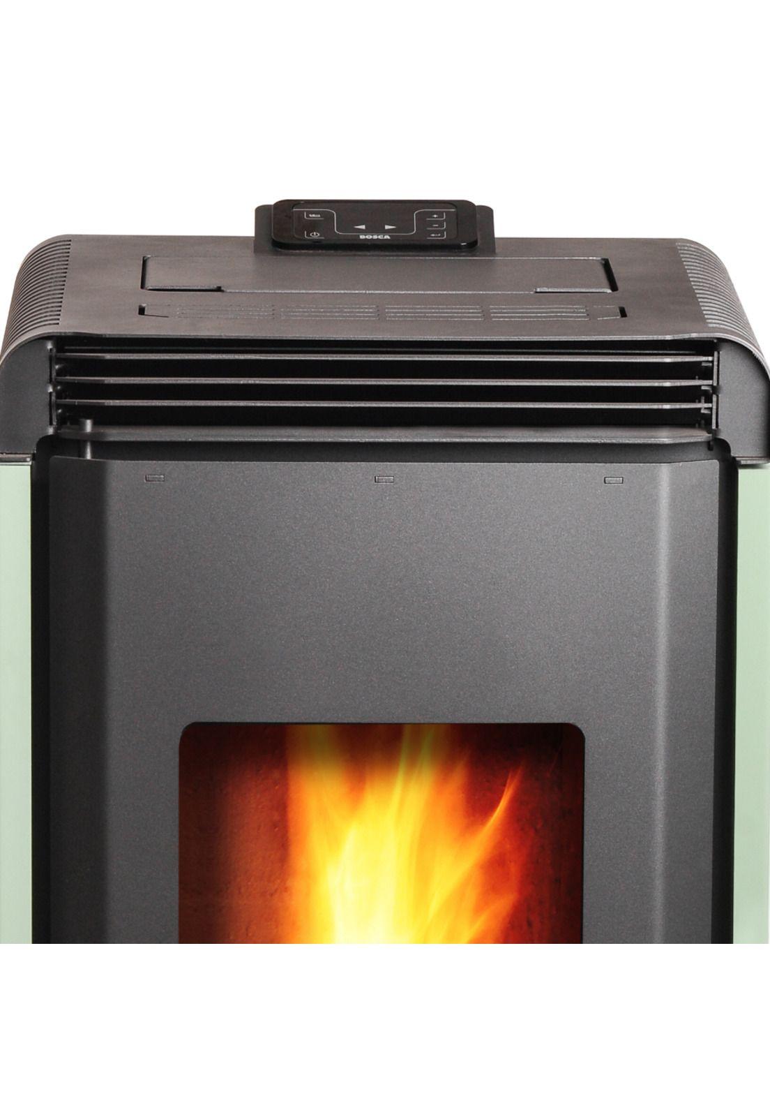 Pack Calefactor a Pellet Hera Verde + Kit de Instalacion Interior Bosca-2