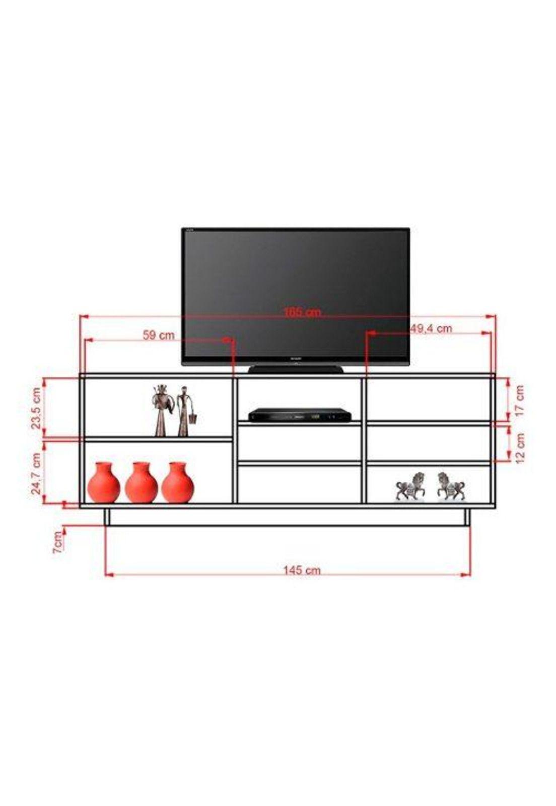 Rack Tv 60x165x42 Cm Classic Color. Tuhome-1