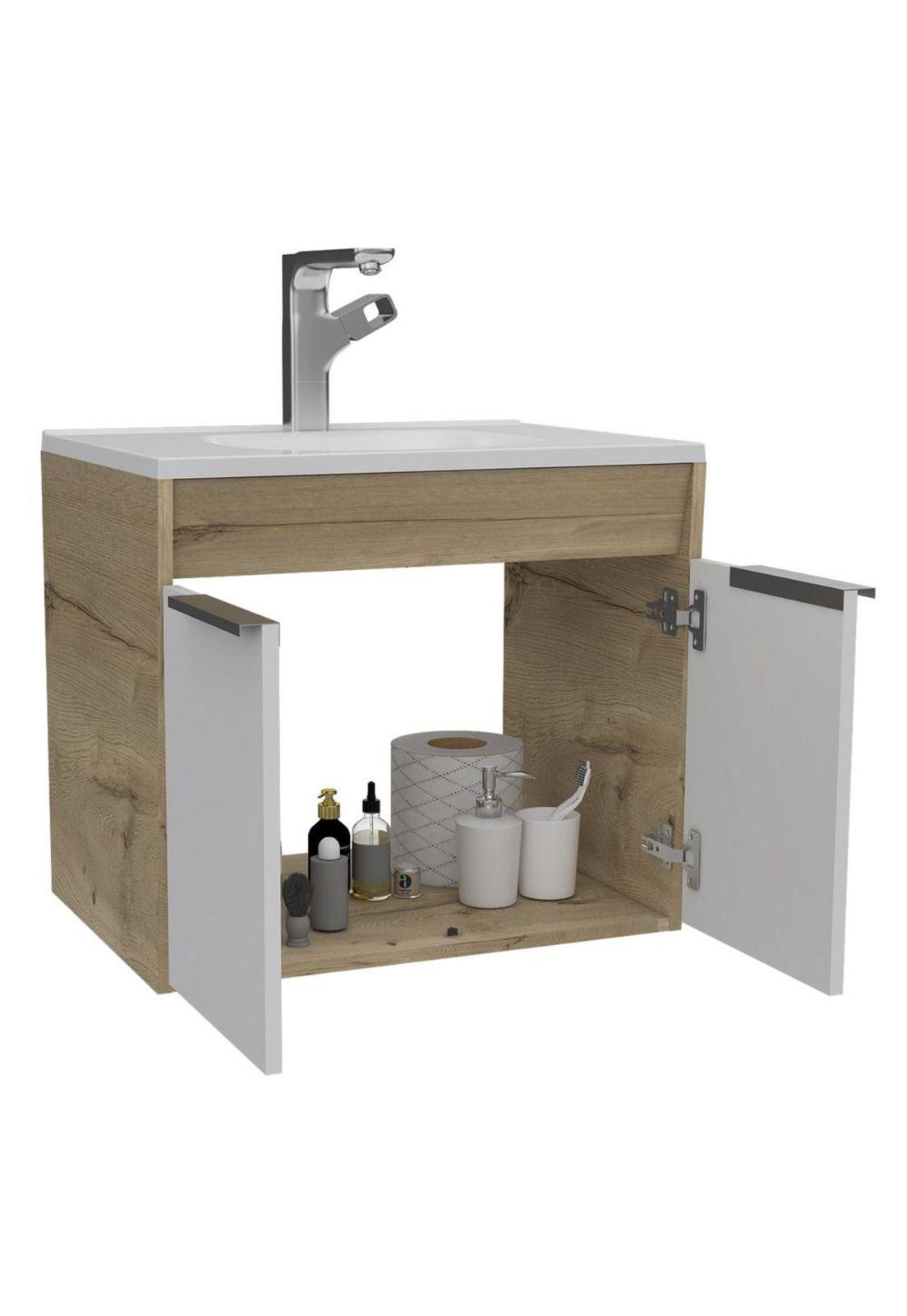 MUEBLE LAVAMANOS CARTER 60 FLOTANTE - DUNA / BLANCO-1