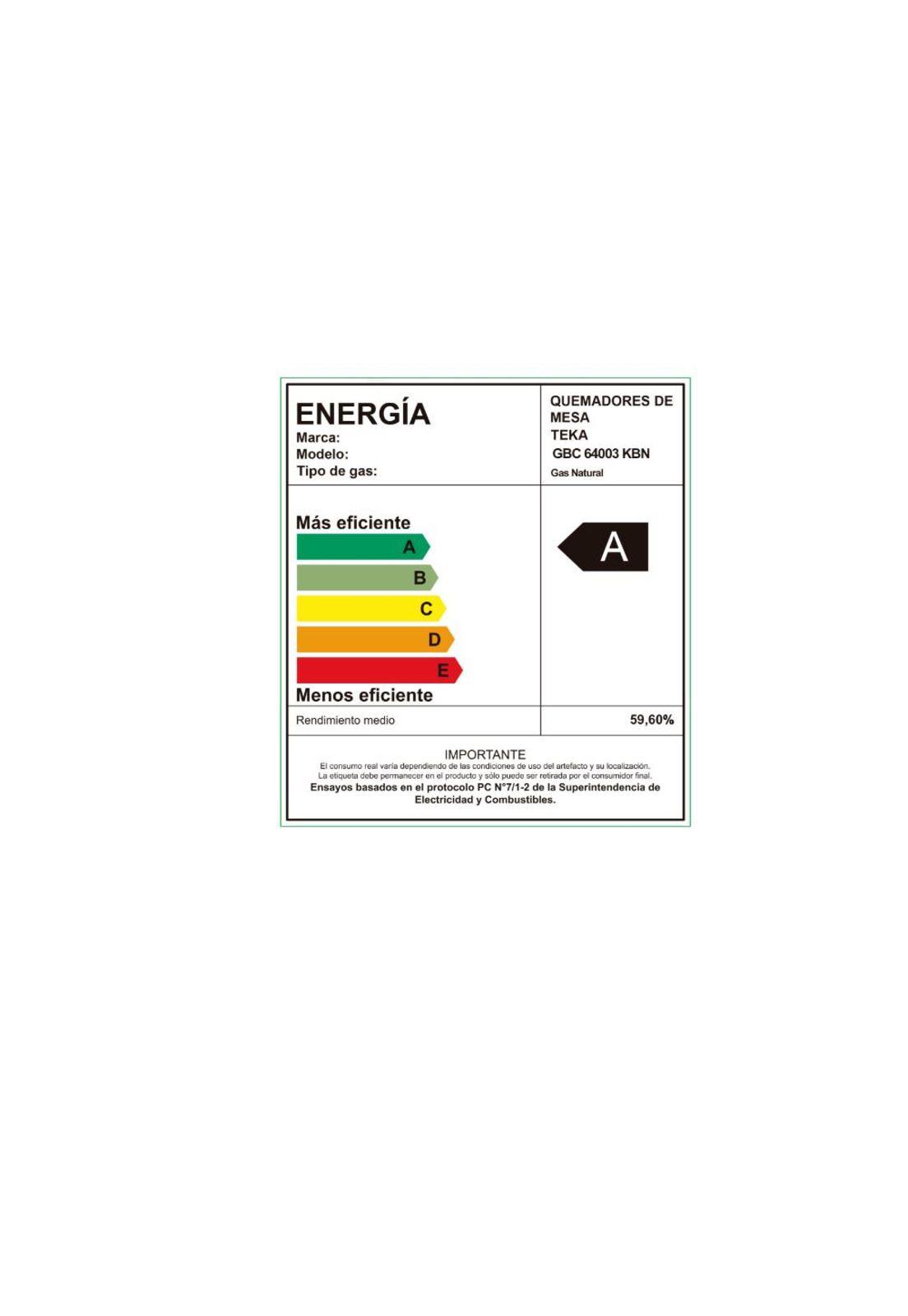 Cocina Cristal - Gas Gbc 64003 Kbn (Cl) Teka-5
