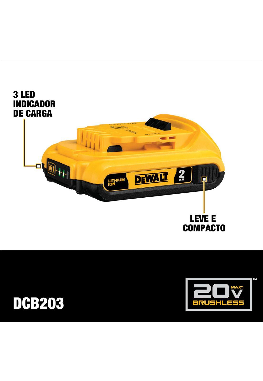 Atornillador Imp. 280w + Rotomartillo Dewalt Dck260d1p1t-b2(Negro)-6