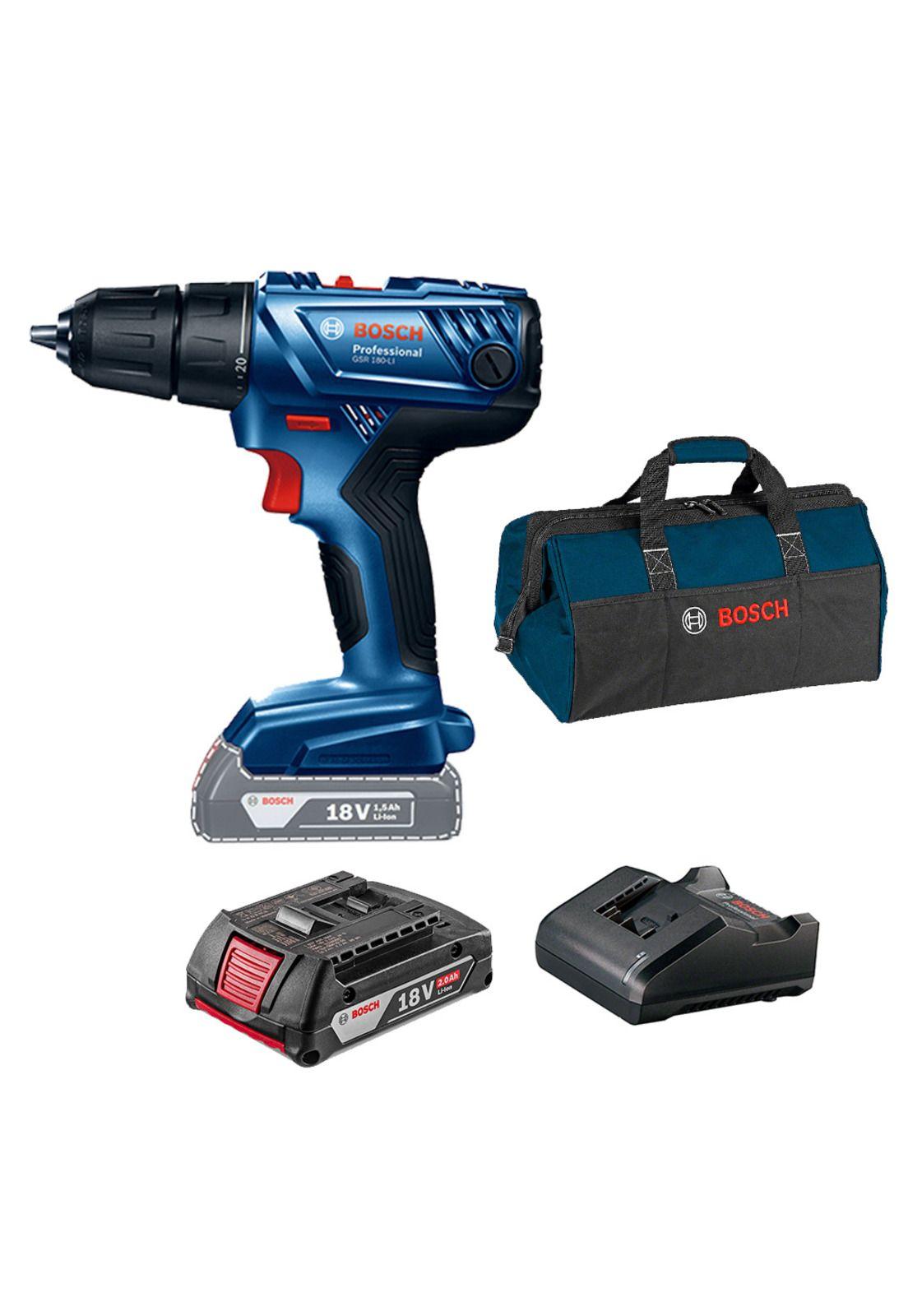 Taladro Atornillador Inalámbrico 18V GSR 180-LI + Bateria 2.0 Ah + cargador y bolso -0