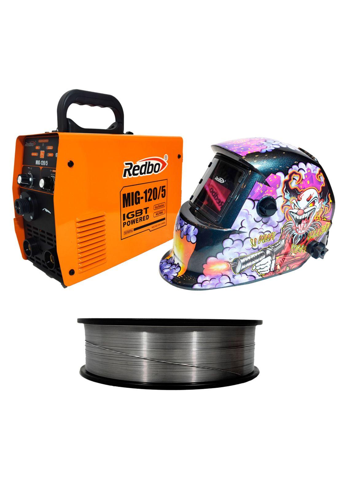 Soldadora Semi-Automática MIG 120/5 + Regalo Redbo-0