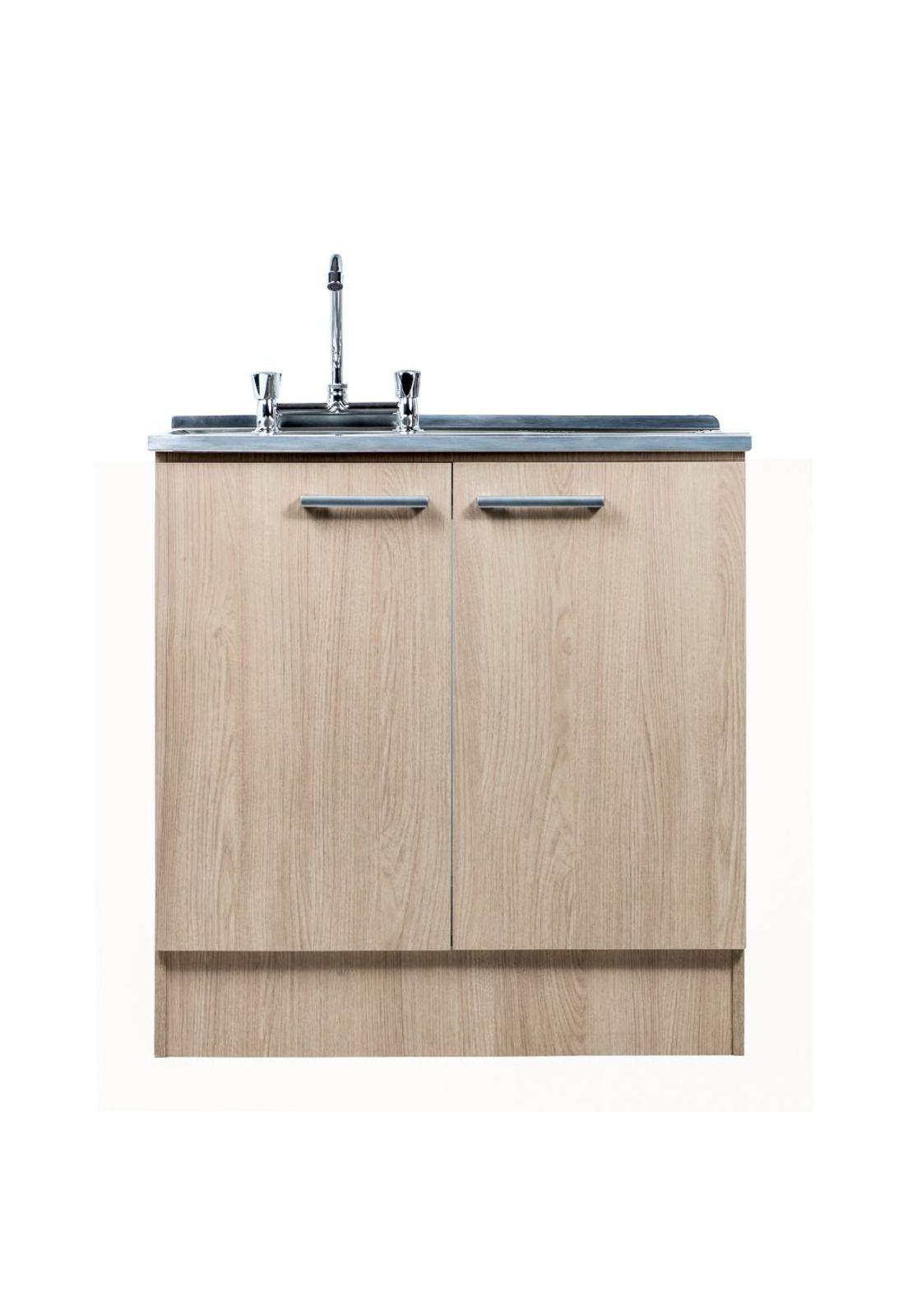 Kit Mueble Lavaplatos 1 Mt Secador Derecho Base129M Beige Mobikit-1