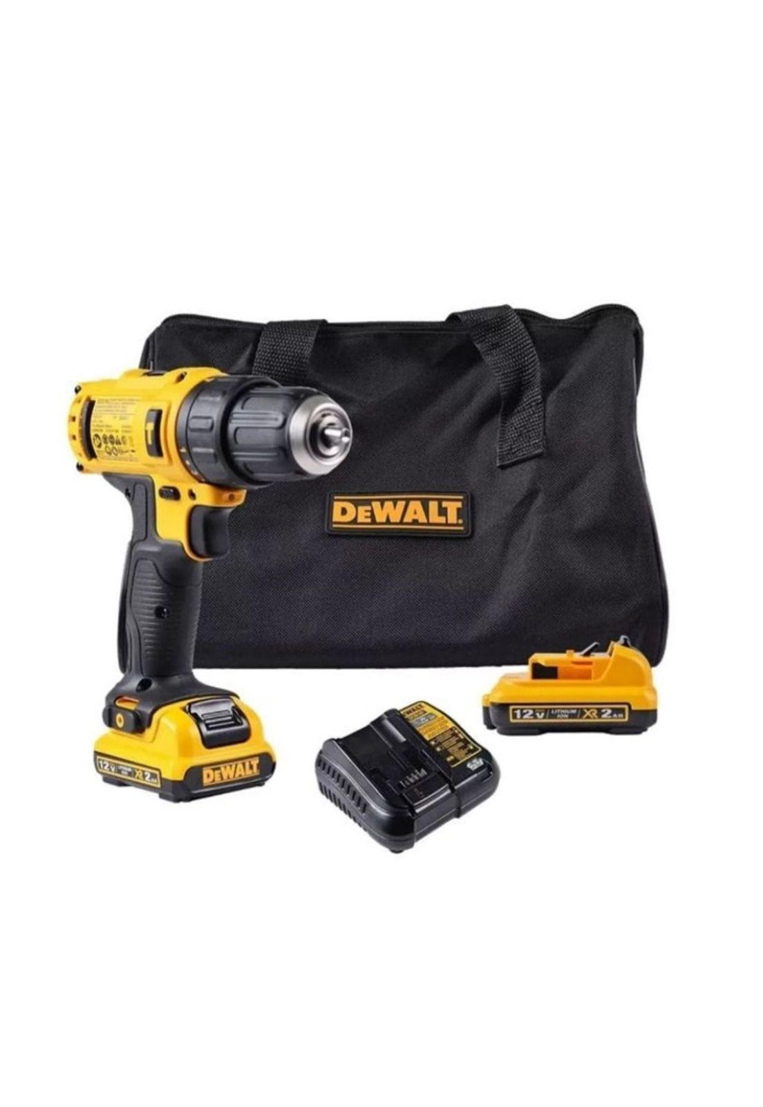 Taladro Percutor Inalámbrico 12V DCD716D2 + 2 Baterías + Cargador y bolso Dewalt-0