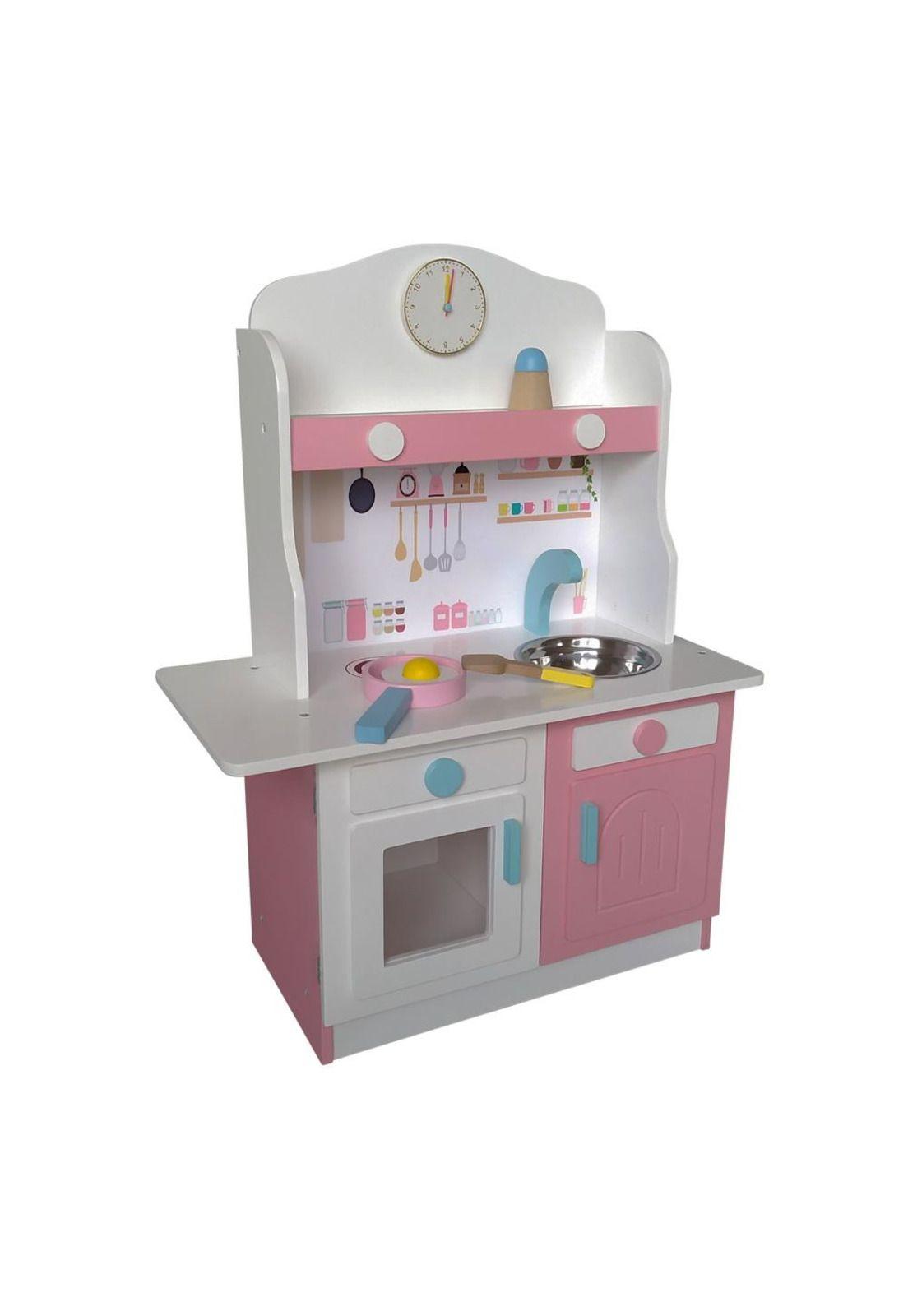 JUEGO COCINA DE MADERA GAMEPOWER BLANCA CON ACCESORIOS-0