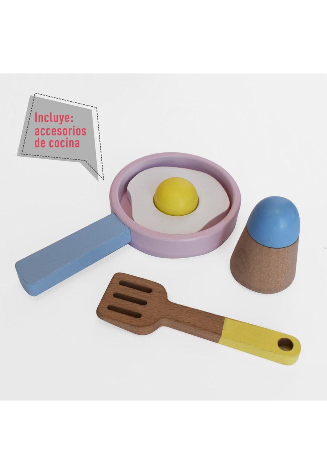 JUEGO COCINA DE MADERA GAMEPOWER BLANCA CON ACCESORIOS-2