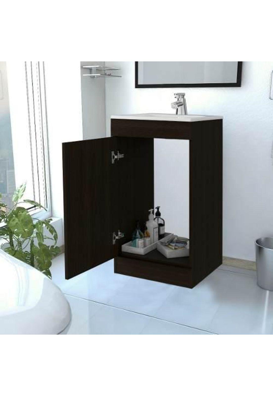 Mueble Lavamanos Wengue 88x40x33cm. Tuhome-1