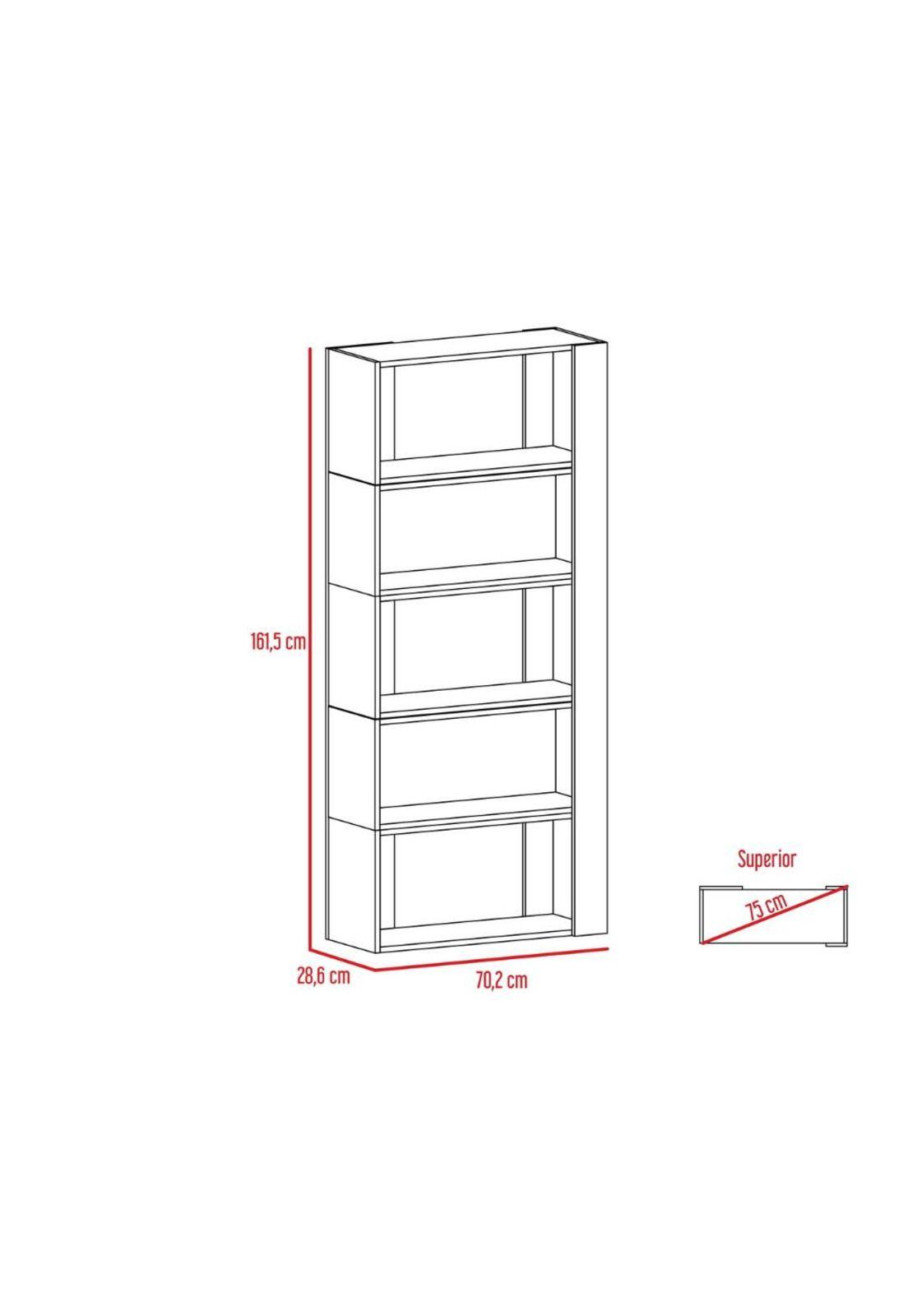 RACK EXTENSIBLE TV40 + BIBLIOTECA CUBO COÑAC/BLANCO - TUHOME-3