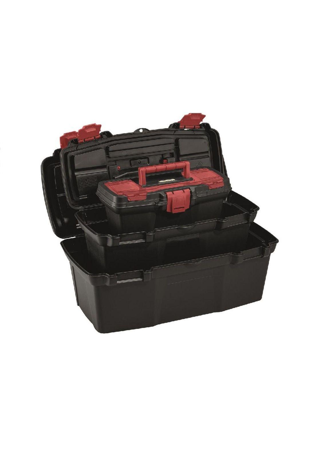Combo Caja Herramientas  19” + 16” + 11” Negro/rojo MATERIAL RECICLADO - X12211 - RIMAX-0