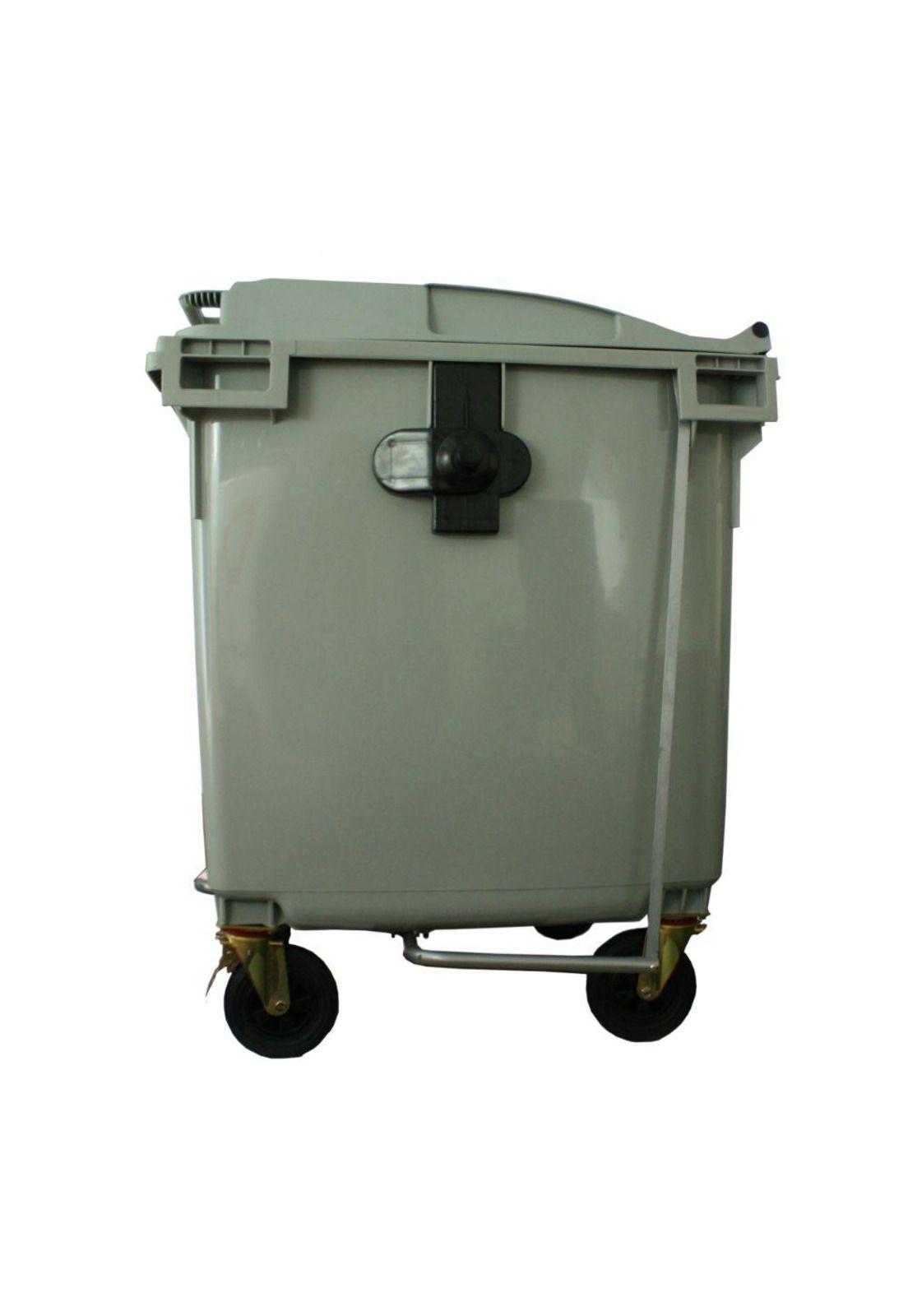 CONTENEDOR BASURA 1100 LTS. CON PEDAL GRIS QRUBBER-1