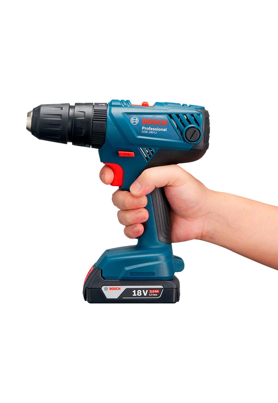 Taladro Percutor 18V Gsb 180-Li + 1 Bateria 18V 2.0 Ah + Cargador Professional Bosch-2