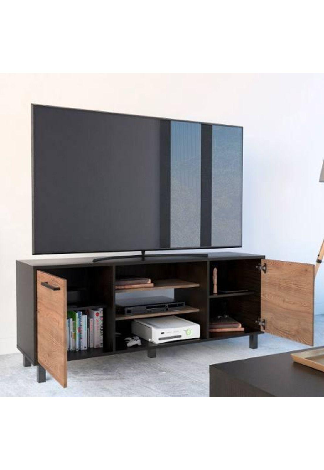 Rack Tv 65  Wengue/miel 61cm x 155cm x 39cm - Tuhome-3