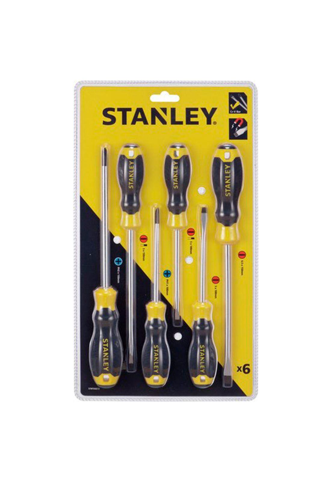 Juego 6 Destornilladores Cushiongrip Stanley Stmt66672-840-0