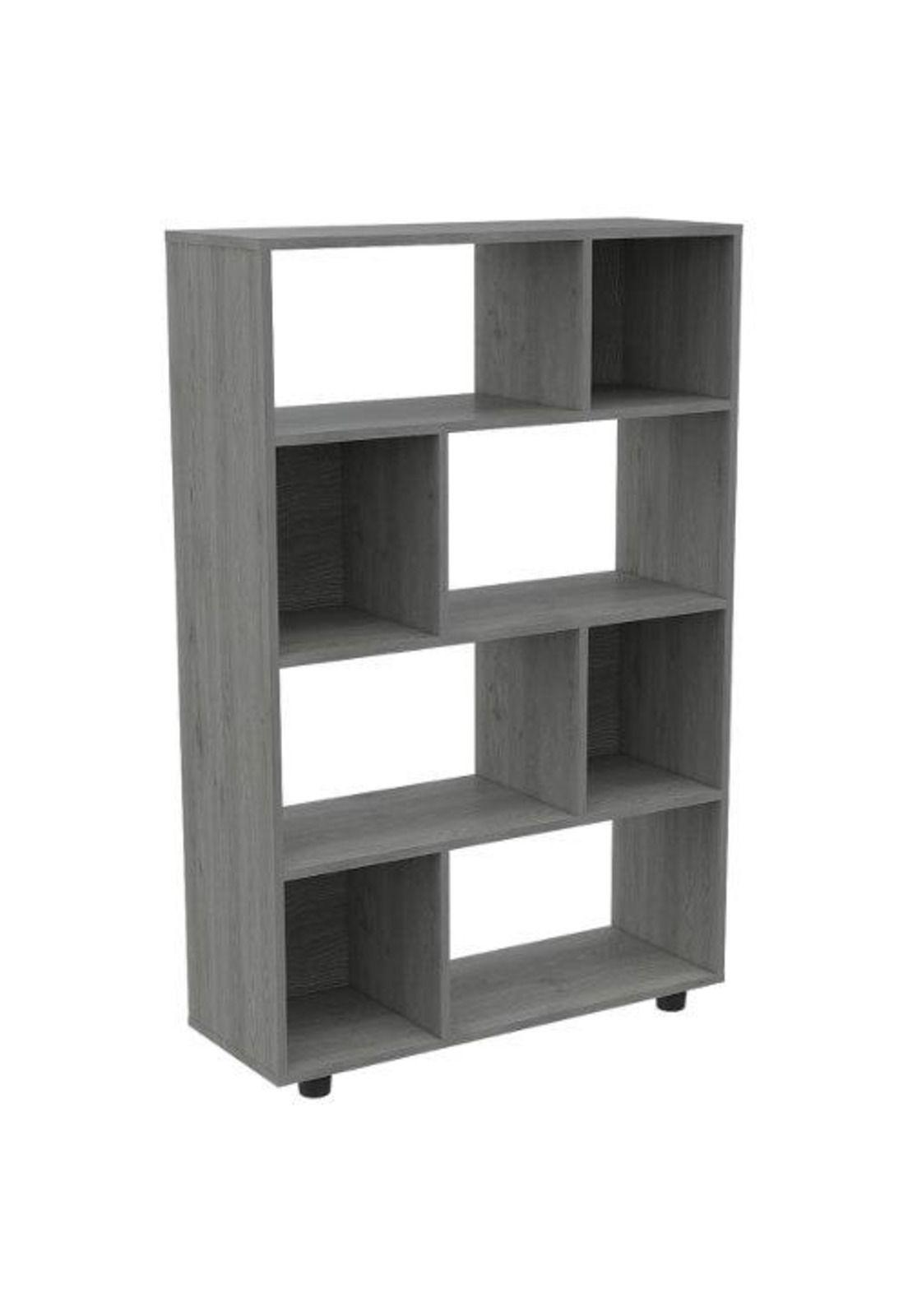 Biblioteca Office Ceniza 122x80x29cm. Tuhome-1
