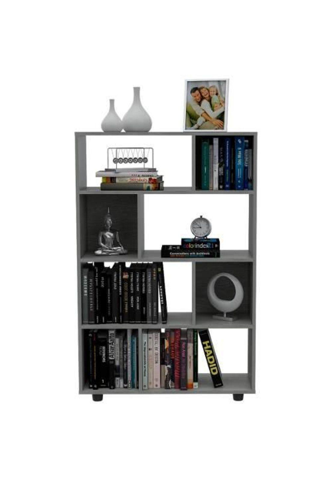 Biblioteca Office Ceniza 122x80x29cm. Tuhome-2