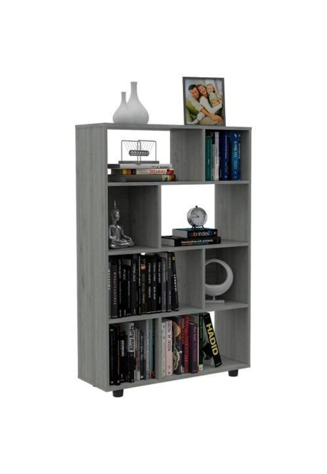 Biblioteca Office Ceniza 122x80x29cm. Tuhome-3