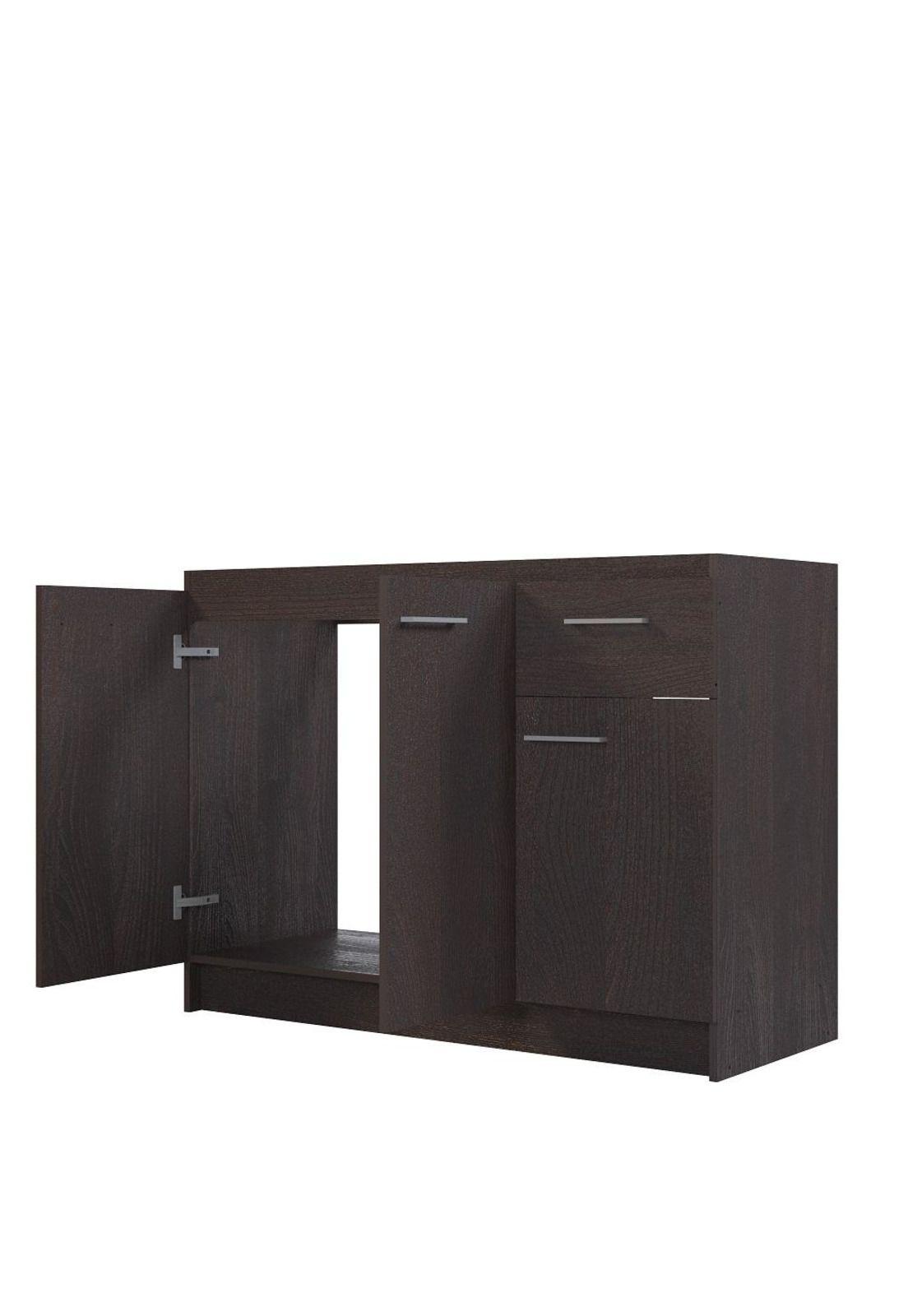 Mueble Lavaplatos Reversible 3P1C - 120Cm  Acacia-Branson Silcosil-0