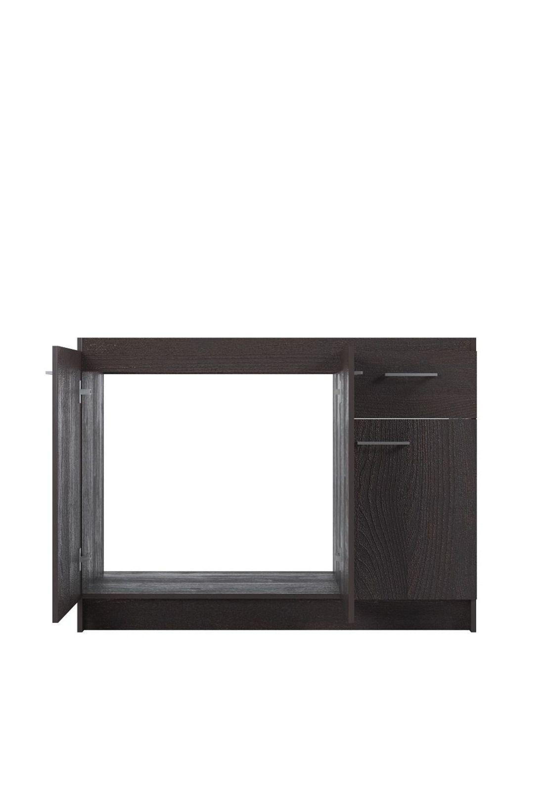 Mueble Lavaplatos Reversible 3P1C - 120Cm  Acacia-Branson Silcosil-3